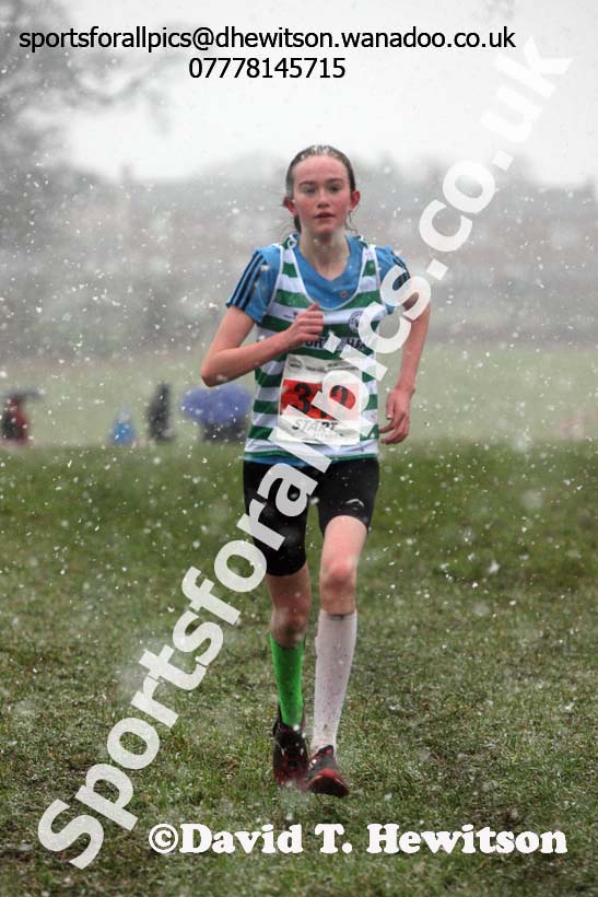 Girls under-15s North Eastern Cross Country, Sedgefield, County Durham. Photo: David T. Hewitson/Sports for All Pics